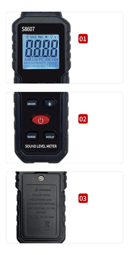 Medidor De Nivel De Sonido Digital Medición De Ruido
