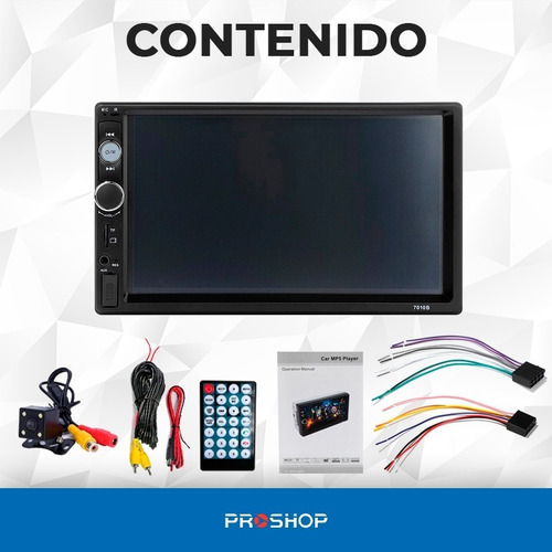 Imagen 10 de 10 de Stereo Auto Estereo Doble Din Pantalla Tactil Mirrorlink