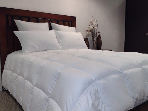 Edredon Duvet Blanco Matrimonial/queen Size Fibra Gel