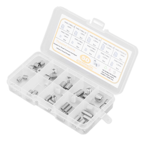 Insertos De Rosca De Acero Inoxidable, 50 Piezas, Inserto Ro