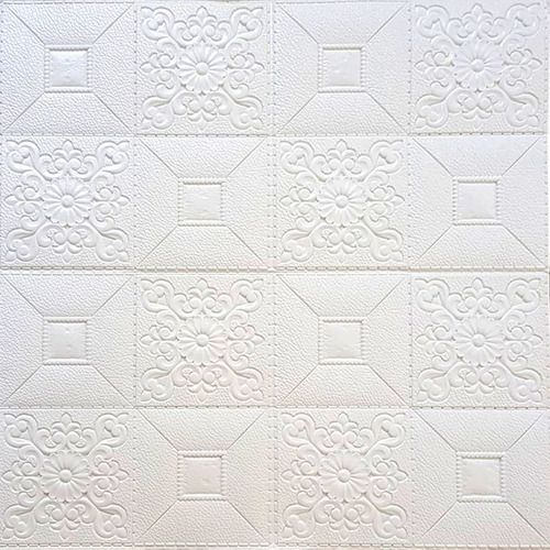 Imagen 3 de 10 de Pack 5 Placas Auto Adhesiva Mosaico Relieve Apto Cieloraso