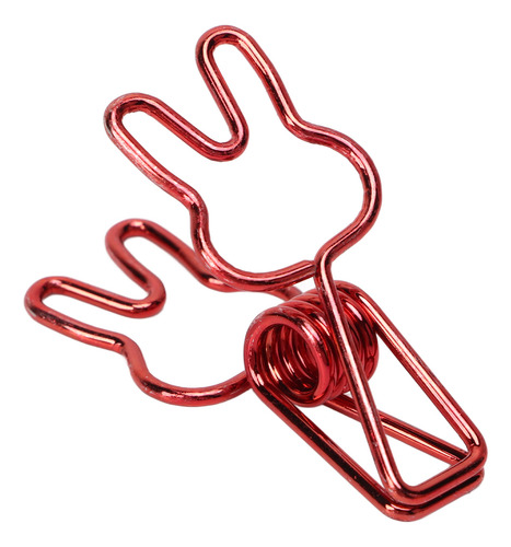 Clips De Alambre, 100 Unidades, Con Forma De Conejito, Hueco