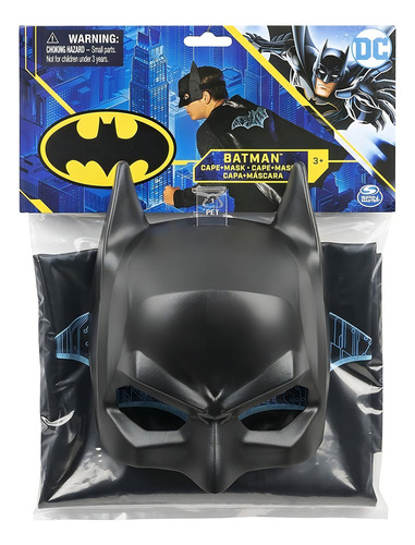 Batman Traje Mascara Con Capa Disfraz Superheroes Original