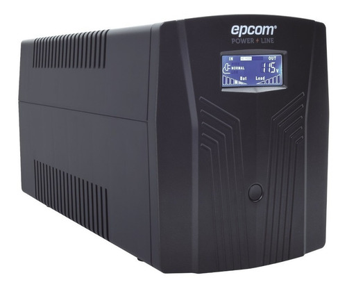 Imagen 3 de 4 de No break regulador de voltaje Epcom EPU 1200 LCD 1200VA entrada y salida de 100V - 110V - 120V CA negro