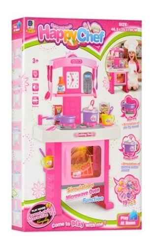 Cocinita Infantil Moderna Chica Cocina Juguete Electrónica