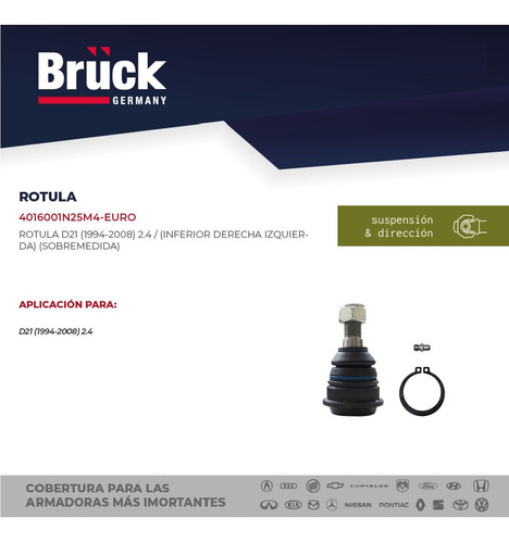 Rotula Pick Up D21 94 - 98 99 00 01 02 Inf Derecha C/ Sobre
