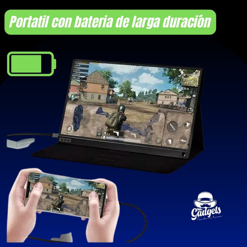 Monitor Portatil 15.6 Bateria Full Hd 1080p Ligero Gaming