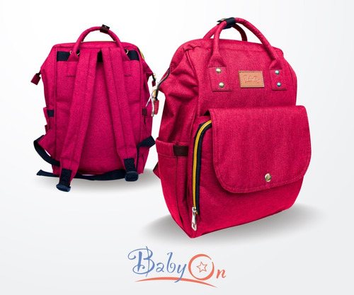 Pañalera Tipo Morral Con Cambiador Cargaderas Coche Baby On