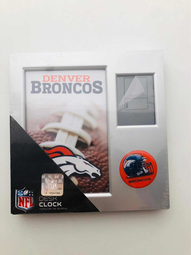 Reloj De Escritorio Broncos De Denver, Producto Oficial Nfl