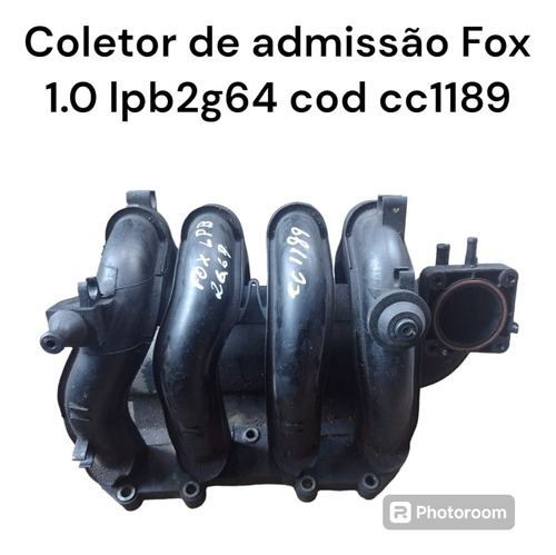 Coletor De Admissão Volkswagen Fox 1.0 2009 Cod Cc1189
