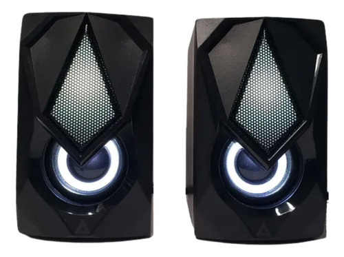 Bocinas 2.0 Gaming Acteck Wonder, 20khz, Usb Ac-929721 Negro
