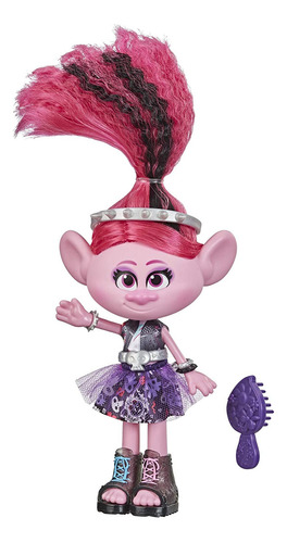 Trolls Dreamworks World Tour Glam Rockin Poppy Fashion Doll