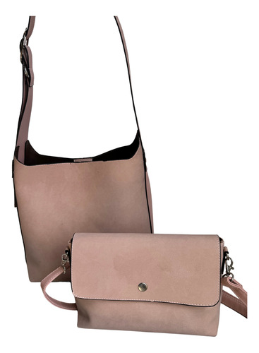 Bolsa Ysl Inspirada Le 5 A 7 Hobo Grande Bolsa + Crossbody Rosa Pálido Lisa Níquel Rosa Pálido