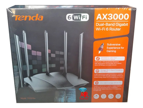 Tenda Tx12 Pro Wifi 6 Ax3000 Dual Band Gigabit Fibra