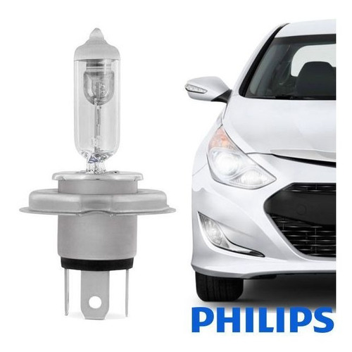 Lâmpada Farol H4 Philips 12v 60/55w P43t