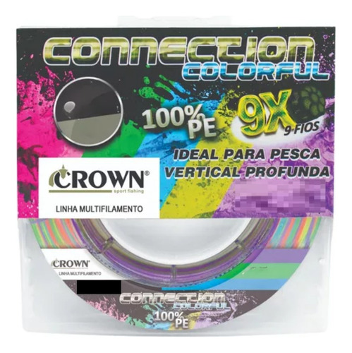 Linha Multifilamento Crown Connection 9x Colorfull 150m
