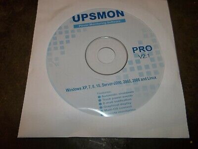 Upsmon Pro V2.1 Power Monitoring Software Cd-rom Windows Vvp