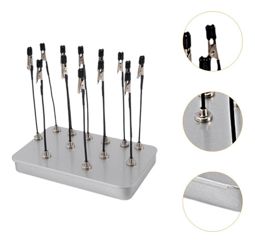Pinzas De Base Para Soporte De Pintura Juego De Pinzas Plata