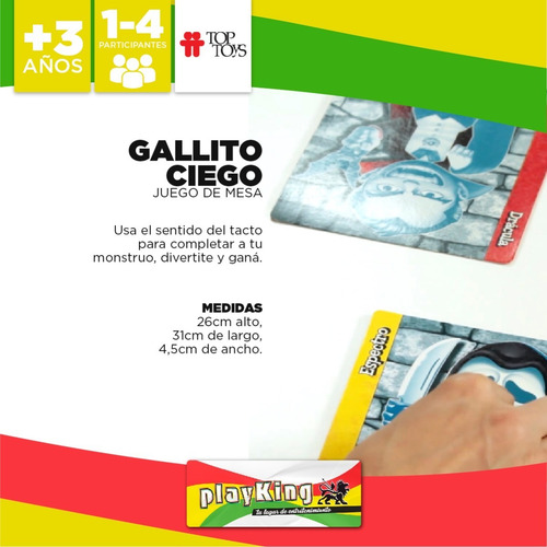 Imagen 2 de 7 de Gallito Ciego Juego De Mesa Top Toys Playking