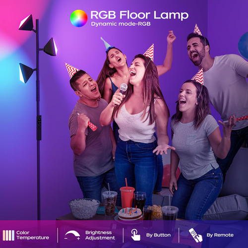 Rgbcw Lámpara De Pie Led De Árbol Que Cambia De Color De 36