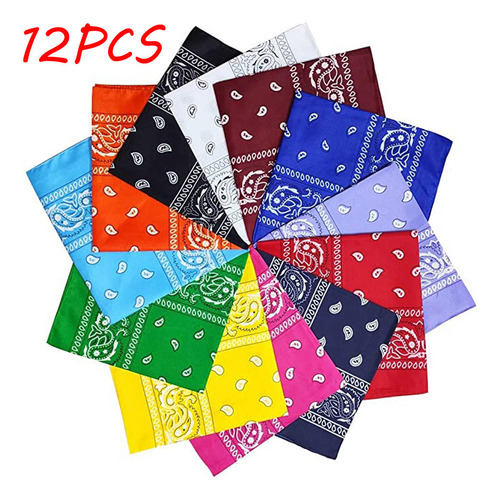 Conjunto Multicolorido De Bandanas Z Dozen Paisley Cowboy Ba
