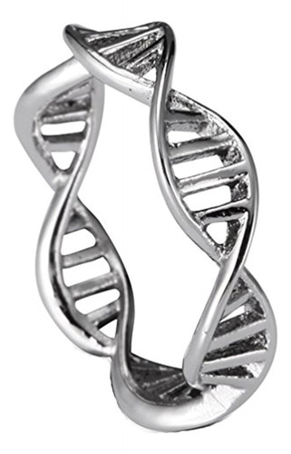 Anillo De Acero Inoxidable Para Huyer De Moda De Dna Helix B