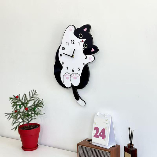 Reloj De Pared Con Diseño 30 Cm X 25 Cm Sin Cola Oscilante