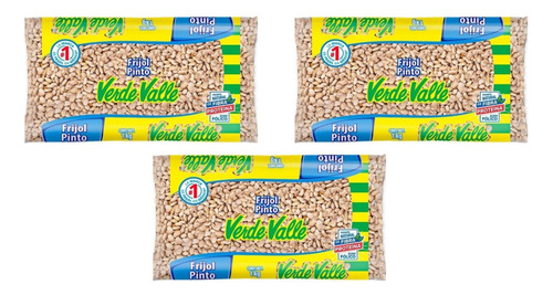 Frijol Pinto Pack De 3 Bolsas De 1k Verde Valle