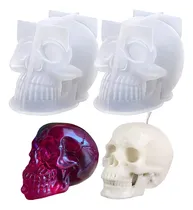 Comprar Moldes Para Artesanías De 2 Moldes De Vela De Calavera 3d