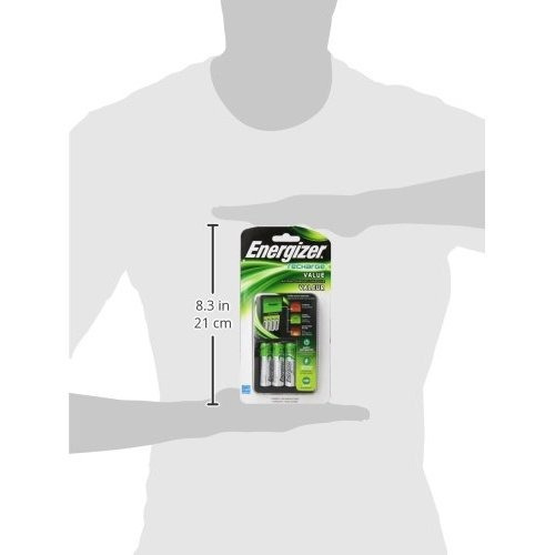 Energizer Recarga Valor Cargador Con 4 Aa Nimh Recargables P