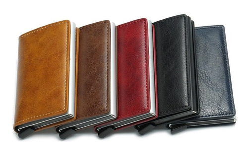 Cartera Tarjetero De Piel, Elegante, Compacta Y Muy Útil.