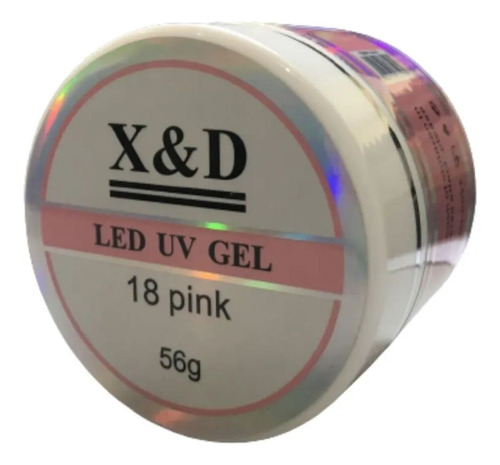 Gel X&d Led Uv 11 Pink Fortalecedor Unha Acrílica E Natural