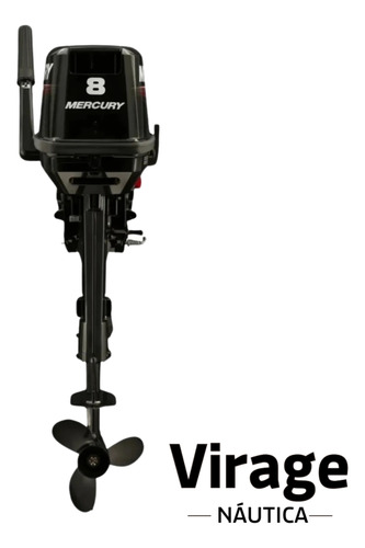Motor De Popa Mercury 8hp 8mlh Rabeta 20'' 2 Tempos