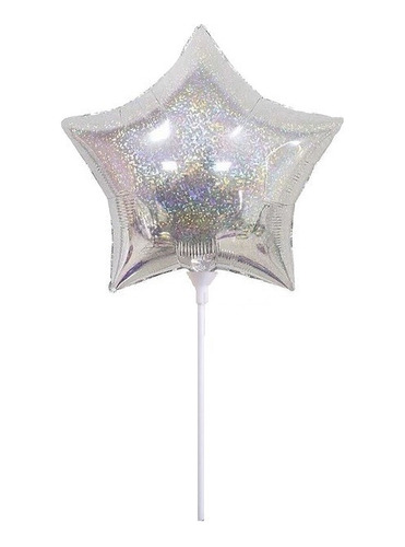 Pack 40 Globos Metálicos Pequeños Estrella Tornasol 24 Cm