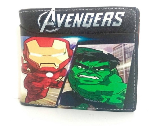 Billetera Hombre Avengers Hulk Iron Man Capitan America 