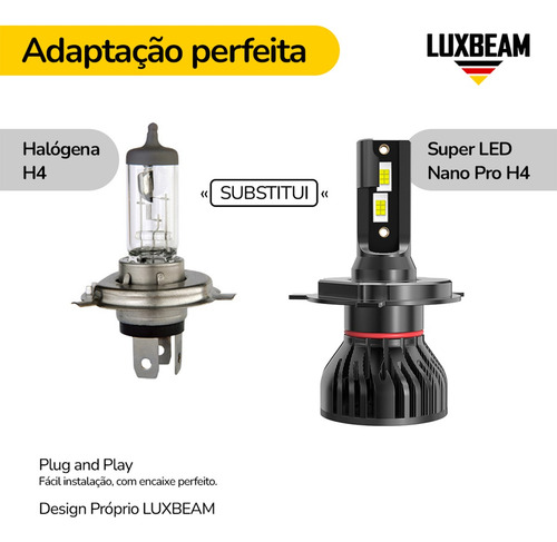 Par Super Led Nano Pro 50w Csp3570 8000k H1 H4 H7 H8 H11 Hb4