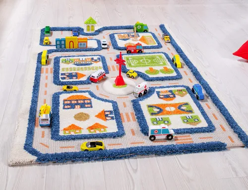 Alfombra De Juego Ivi Thick 3d Para Niños, Colorida, Diseño