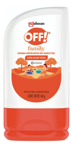 Repelente De Insectos Mosquitos Pomo En Crema Off X 60 Gr