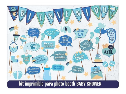Baby Shower - Carteles Y Props Imprimibles Para Photo Booth 