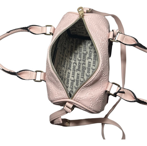 Bolsa Bandolera Juicy Couture 11jcc7kjc-hpc Diseño Liso De Poliuretano Rosa Claro Con Correa De Hombro Rosa Claro Y Herrajes Oro