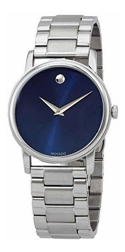 Reloj Movado Para Hombre 2100015 De Cuarzo Color Azul