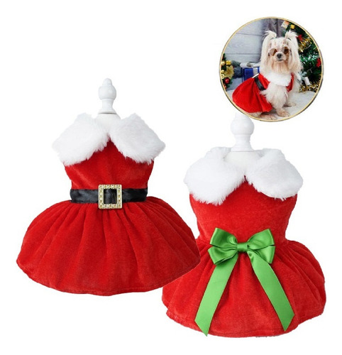 Disfraz De Navidad De Mascota Traje De Cachorro De Papá Noel