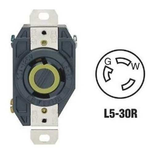 Toma Corriente Emp. 2p+t 30a 125v Leviton 2610 L5-30r