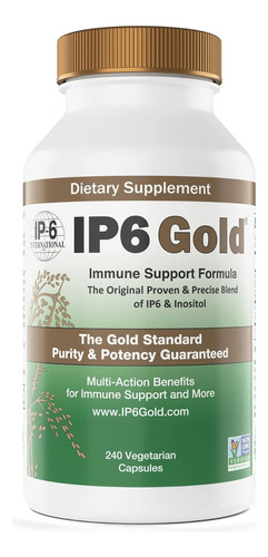 Inositol Formula De Apoyo De Inmune Ip6 Gold 240 Cápsulas