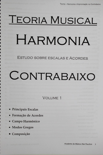 Livro Contrabaixo - Escalas Acordes - Campo Harmônicos