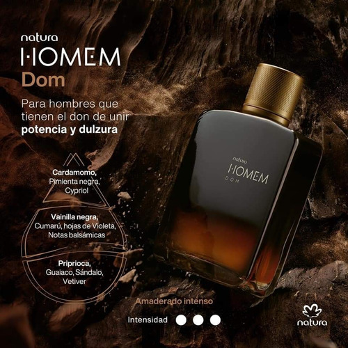 Perfume Natura Masculino Homem Dom 100 Ml - Natumar-