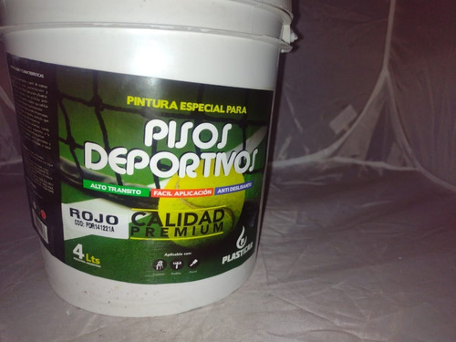 Pintura Pisos Deportivos Acrilica  Premium  X 4 Litros