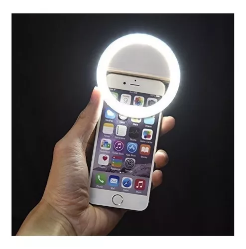 Aro de Luz Led Selfie (3 Intensidades) para Celular / Tablet - Batería  Recargable - SKYWAY