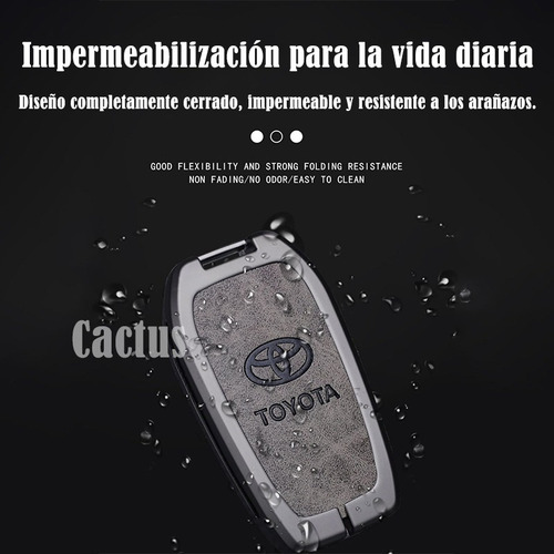 Funda Zinc Llave Toyota Rav4 Co-rolla Chr Prius Camry 4boton