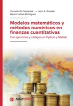 Comprar Libro Modelos Matemáticos Y Métodos Numéricos En Finanzas Cu
